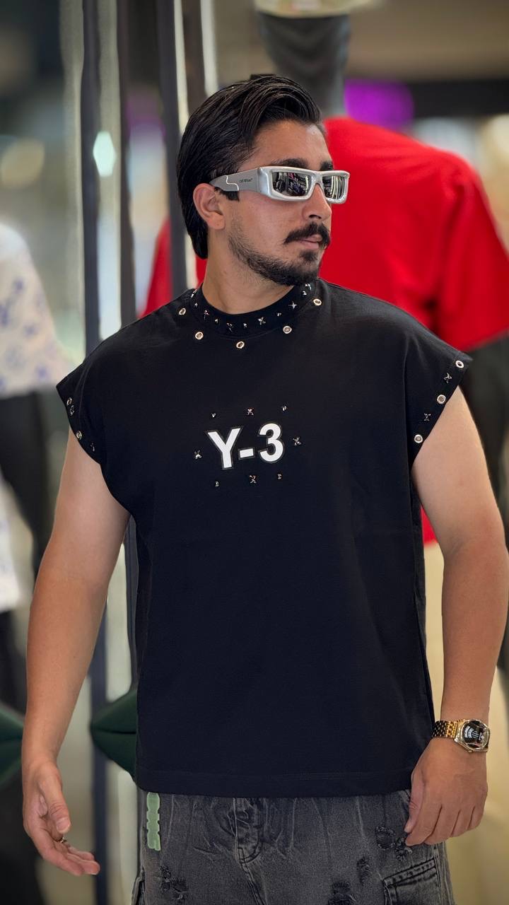 وست پارچه ماکان وارداتی مشکی  Y3 1101